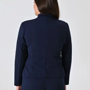 Giacca Curvy con Zip Blu