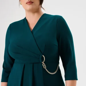 Abito Curvy Portafoglio Verde