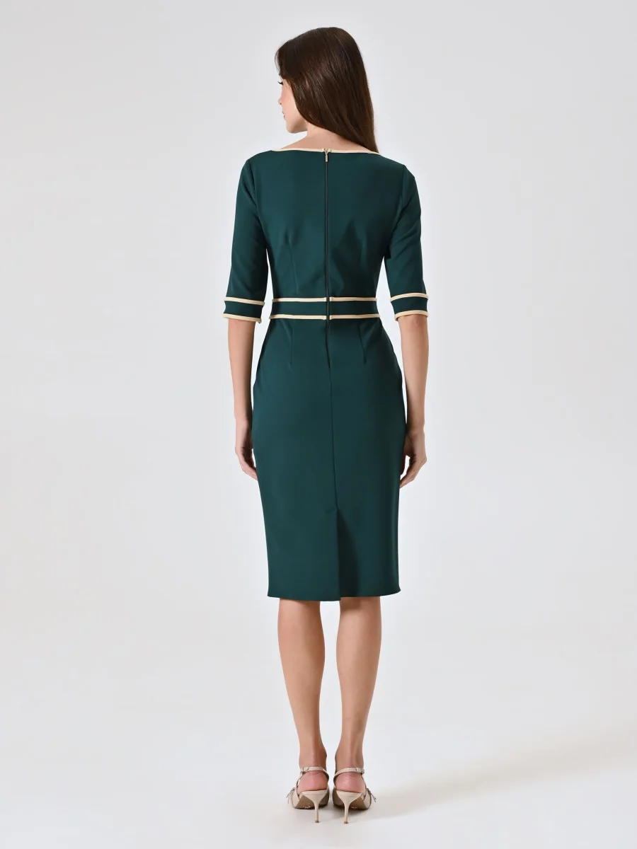 Tubino Verde con Piping – Image 4