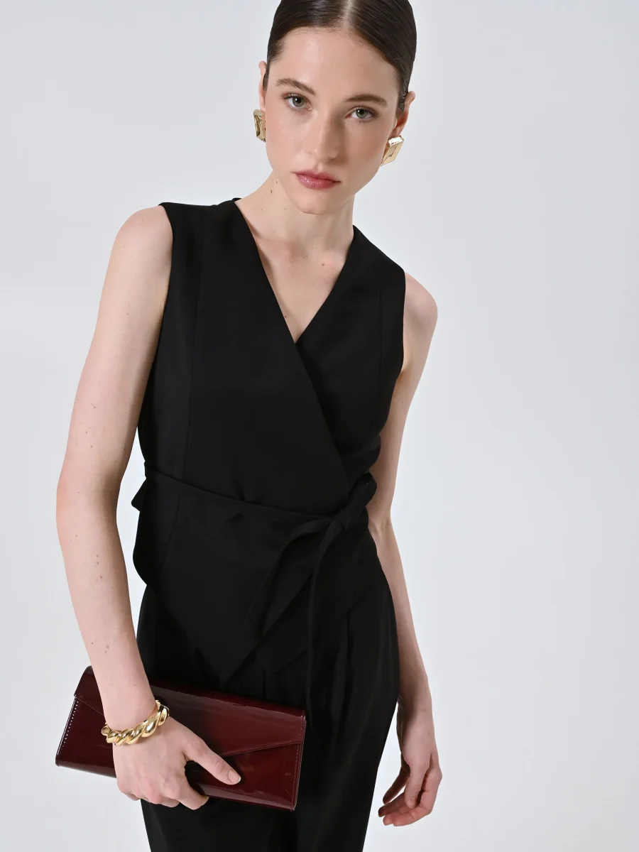 Gilet Incrociato Nero – Image 7