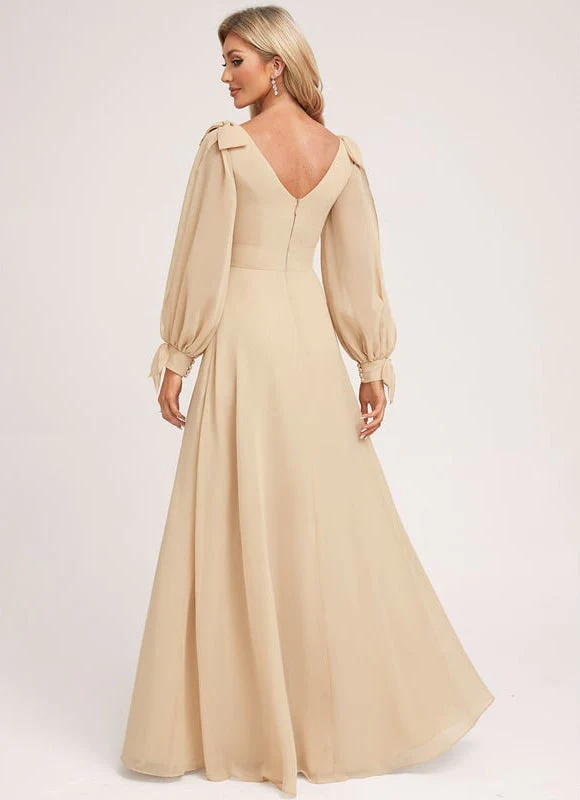 Robe Couleur Champagne – Image 3