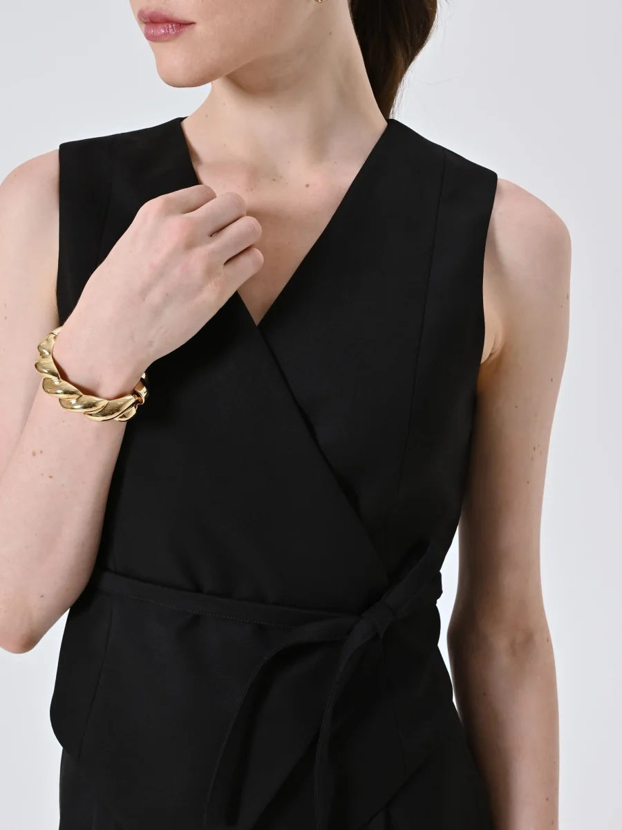 Gilet Incrociato Nero – Image 6