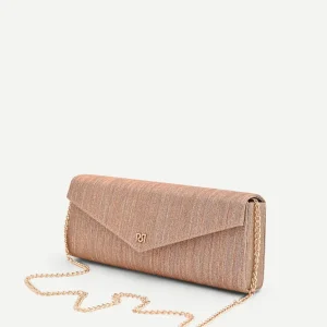 Pochette oro effetto glitterato