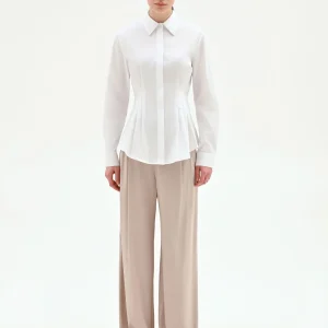 Camicia bianca con baschina