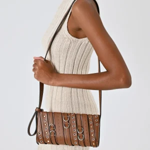 Borsa Marrone Fibbie & Borchie