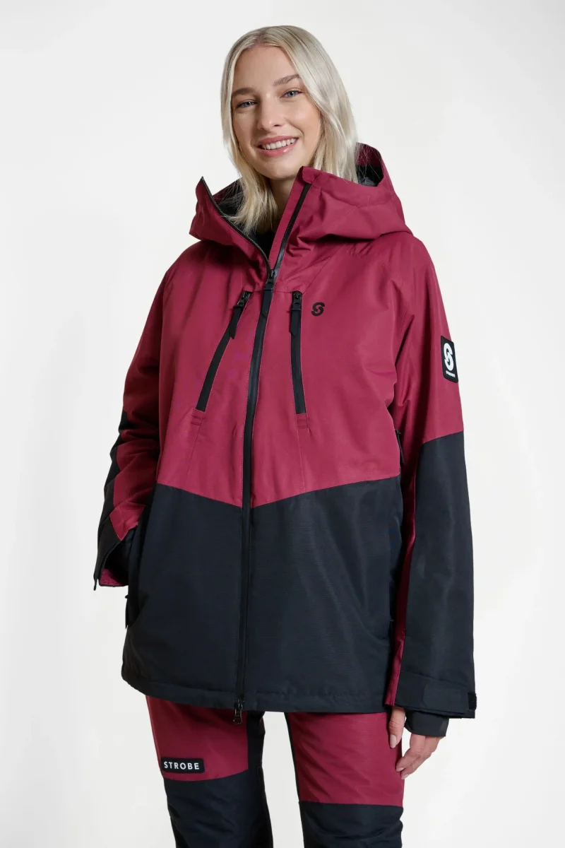 Veste de ski Lynx Burgundy – Femmes – Image 4