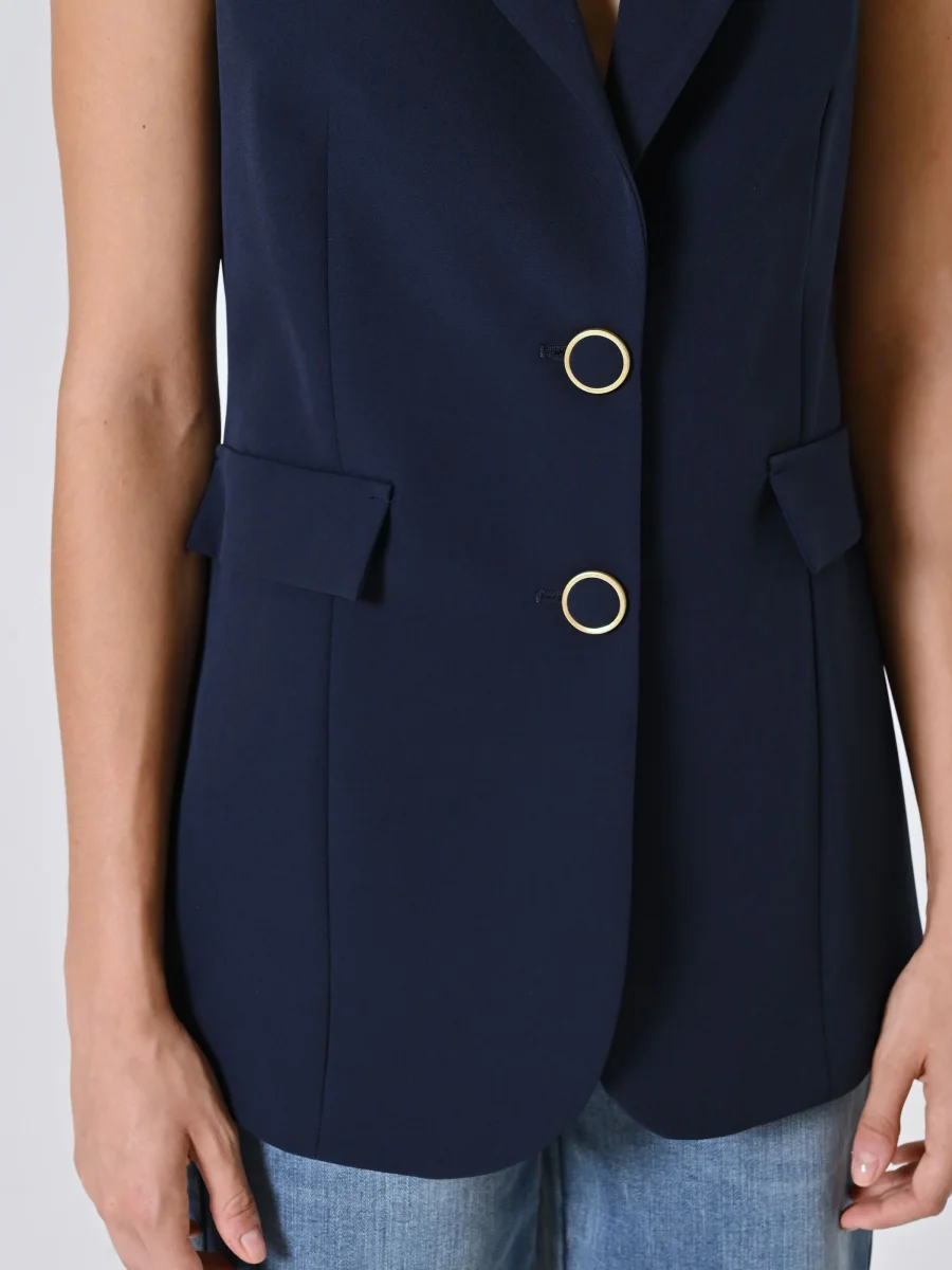 Gilet Blu in Tessuto Tecnico – Image 6