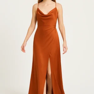 Robe De Soirée Longue Orange