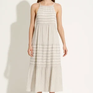 Robe D'Été À Rayures Légères