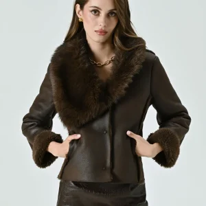 Giacca Corta effetto Montone