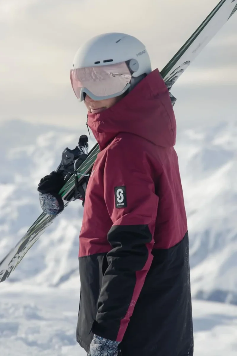 Veste de ski Lynx Burgundy – Femmes – Image 9