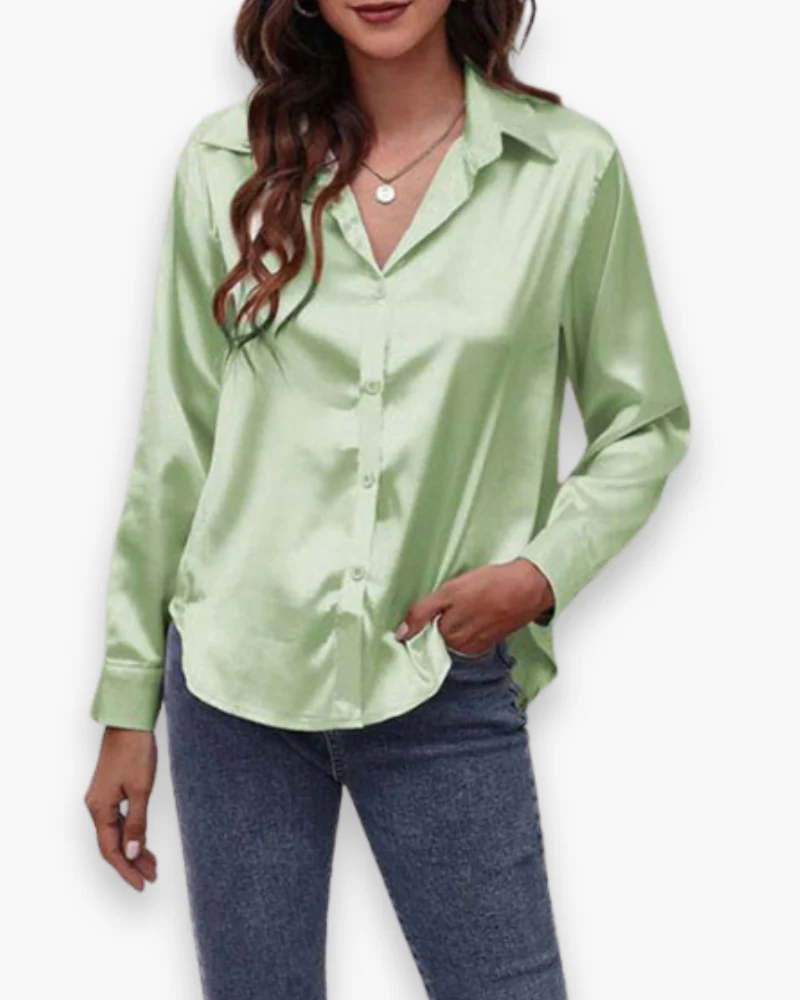 Chemisier Satiné pour Femme | Chic et Fluide – Image 6