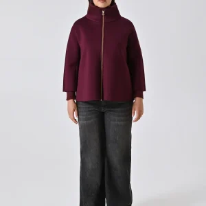 Cappa Curvy Bordeaux  in Tessuto Scuba