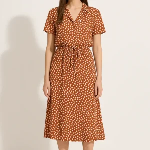 Robe Orange A Pois