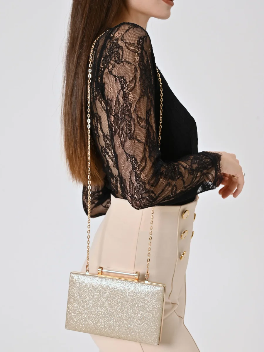 Clutch Glitter Platino – Image 3