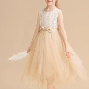 Robe Dentelle Champagne