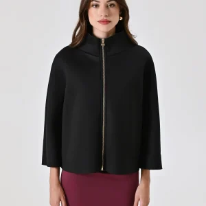 Cappa Nera in Tessuto Scuba