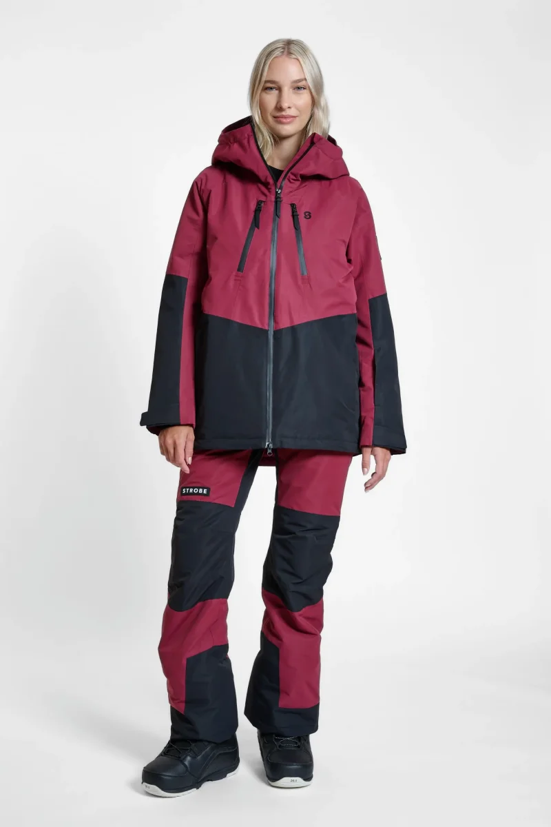 Veste de ski Lynx Burgundy – Femmes – Image 6