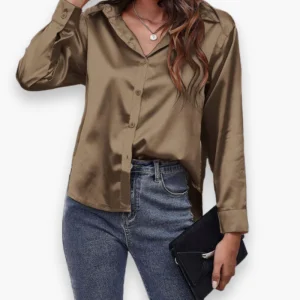 Chemisier Satiné pour Femme | Chic et Fluide