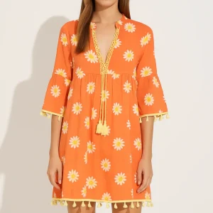 Robe De Plage Orange