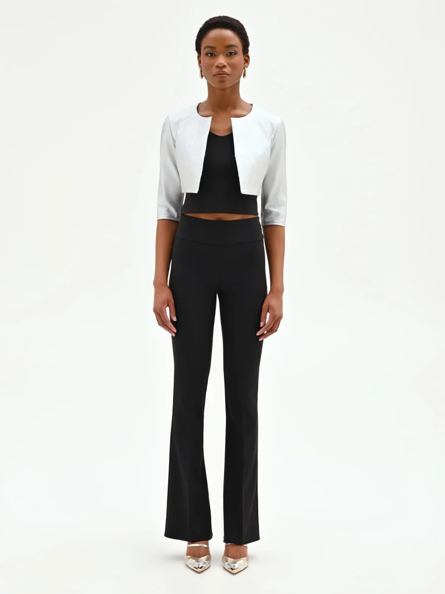 Coprispalle bolero argento metallizzato – Image 3