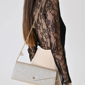 Pochette Glitter Platino