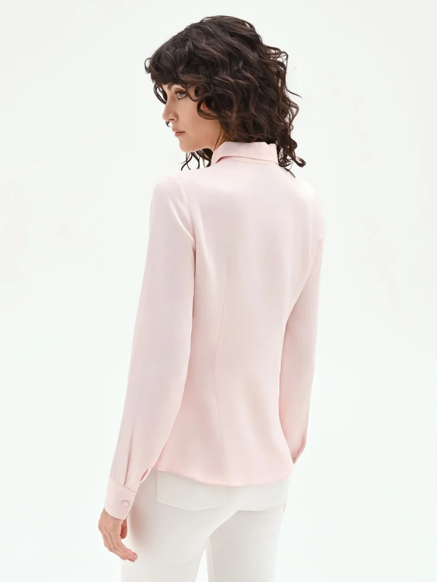 Camicia a scatoletta rosa chiaro – Image 4