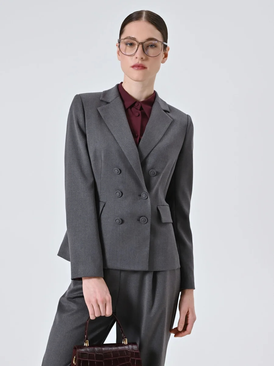 Giacca Doppiopetto Grigia – Image 8