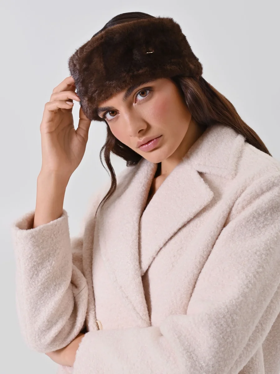 Fascia moro marrone effetto pelliccia – Image 4