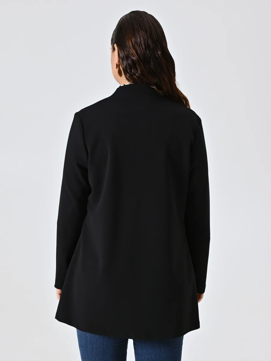 Giacca Curvy Nera Aperta – Image 4