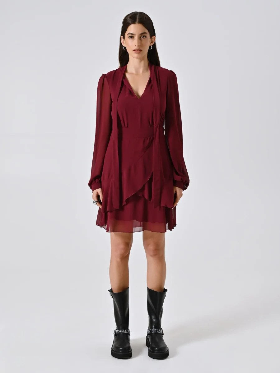 Abito Balzine con Fiocco Bordeaux – Image 5