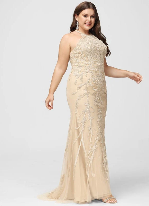 Robe Mariée Sirène Champagne – Image 7