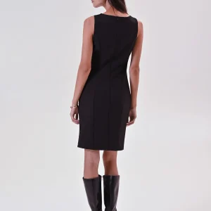 Tubino Nero con Inserto Gioiello