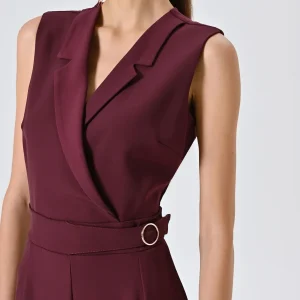 Tuta Bordeaux con Fibbia