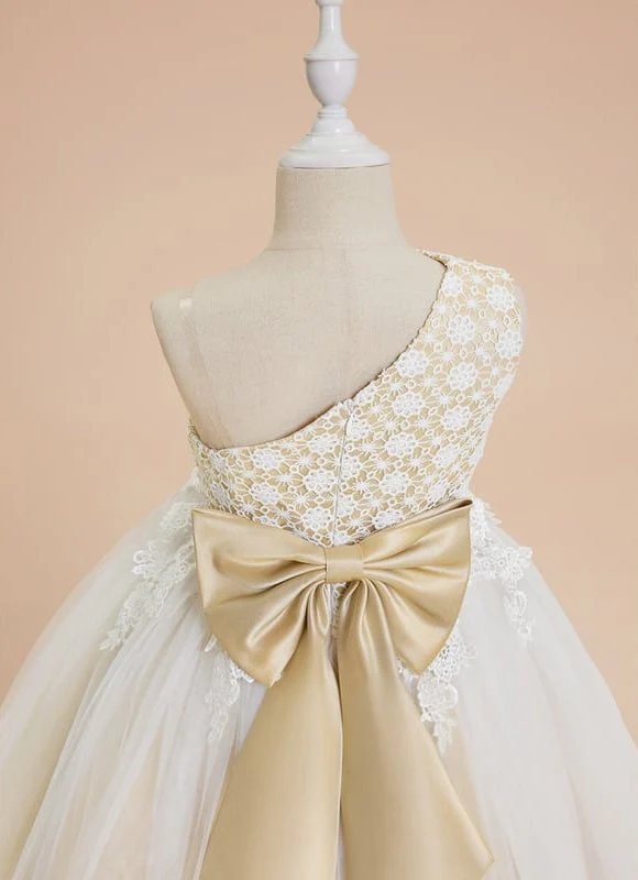 Robe De Cérémonie Longue Bohème Chic Couleur Champagne – Image 4