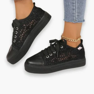 Sneakers dentelle chic pour femme | Respirantes et Stylées