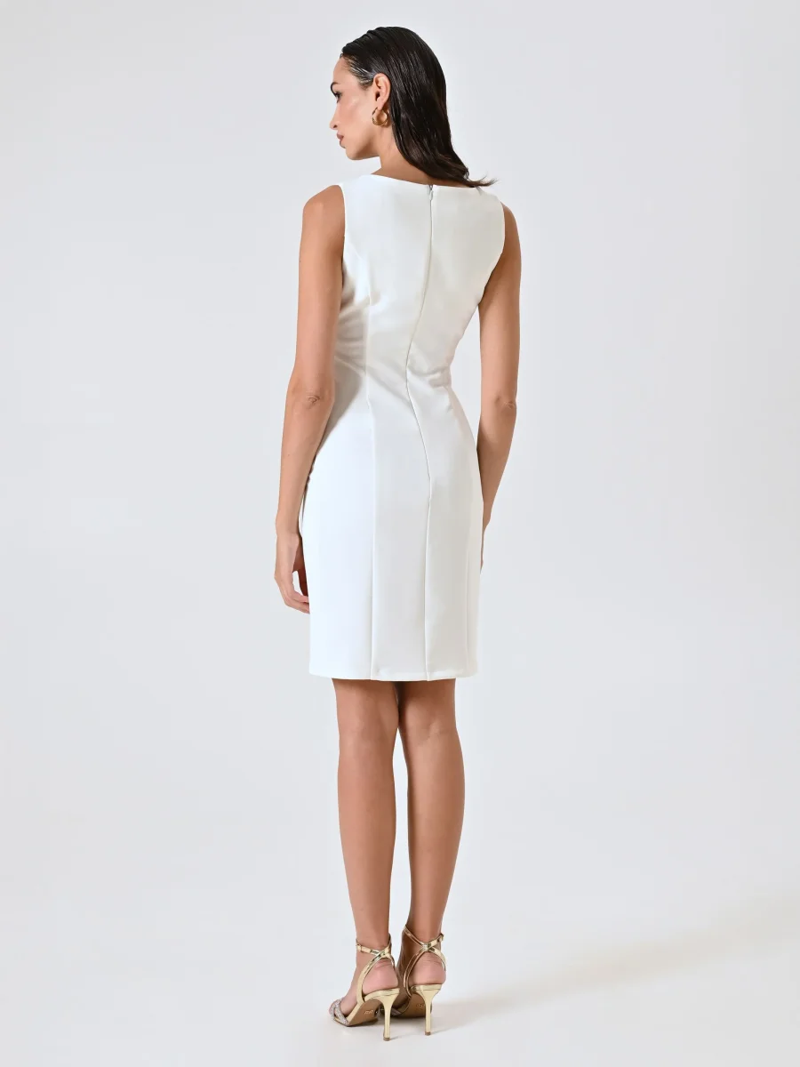 Tubino Bianco con Inserto Gioiello – Image 5