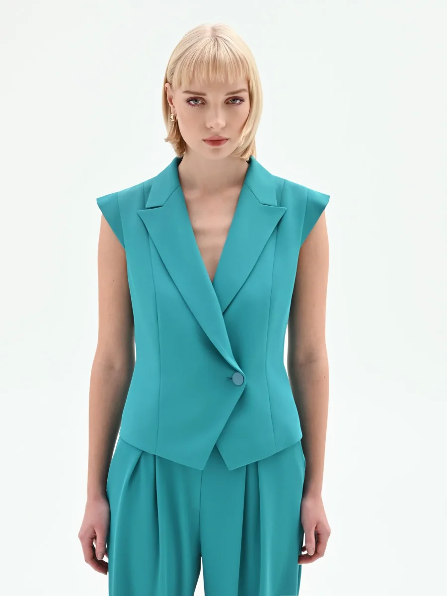 Gilet Studio verde smeraldo – Image 3