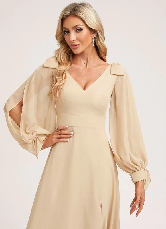 Robe Couleur Champagne – Image 6