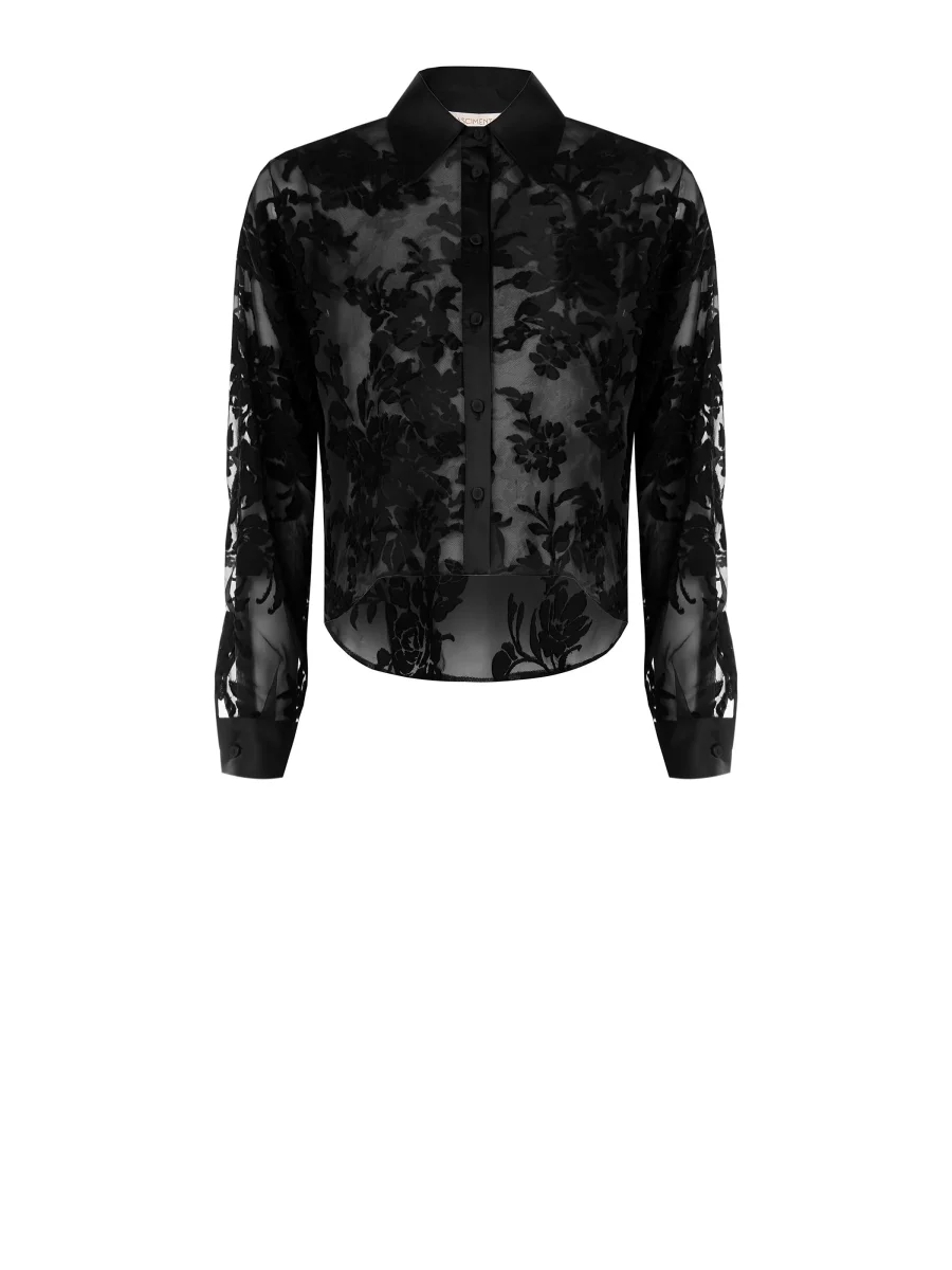 Camicia Nera Devoré – Image 7