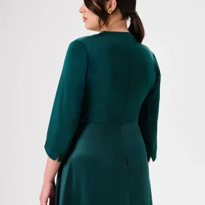 Coprispalle Curvy Verde in Raso