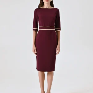 Tubino Bordeaux con Piping