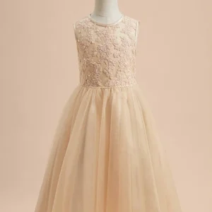 Robe De Cérémonie Enfant Dorée