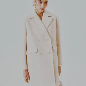 Cappotto Bianco Bouclé