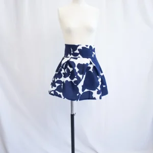 Jupe Intrépide fleur bleu T34 n°428 - Vente Prototype