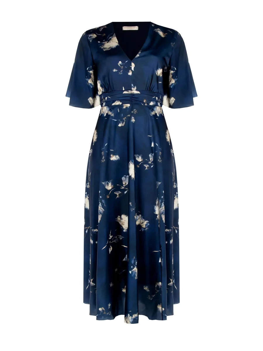 Abito Curvy Blu stampa Floreale – Image 6