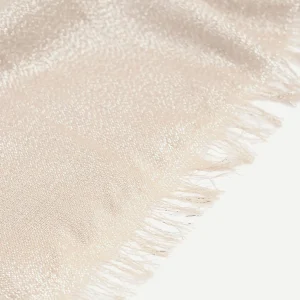 Sciarpa in lurex oro con frange