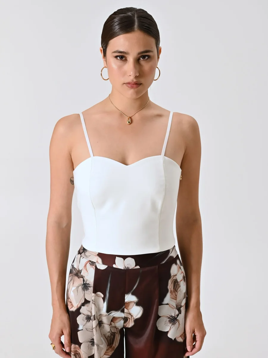 Top in Tessuto Tecnico Bianco – Image 5