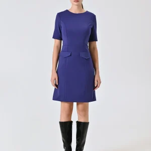 Tubino Viola Mirtillo con Patte