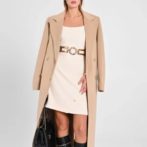 Abito Bianco in Tessuto Operato